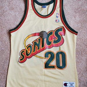 Seattle Sonics Gary Payton NBA Jersey, Size 40